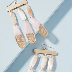 Galaxy flutter drop earrings